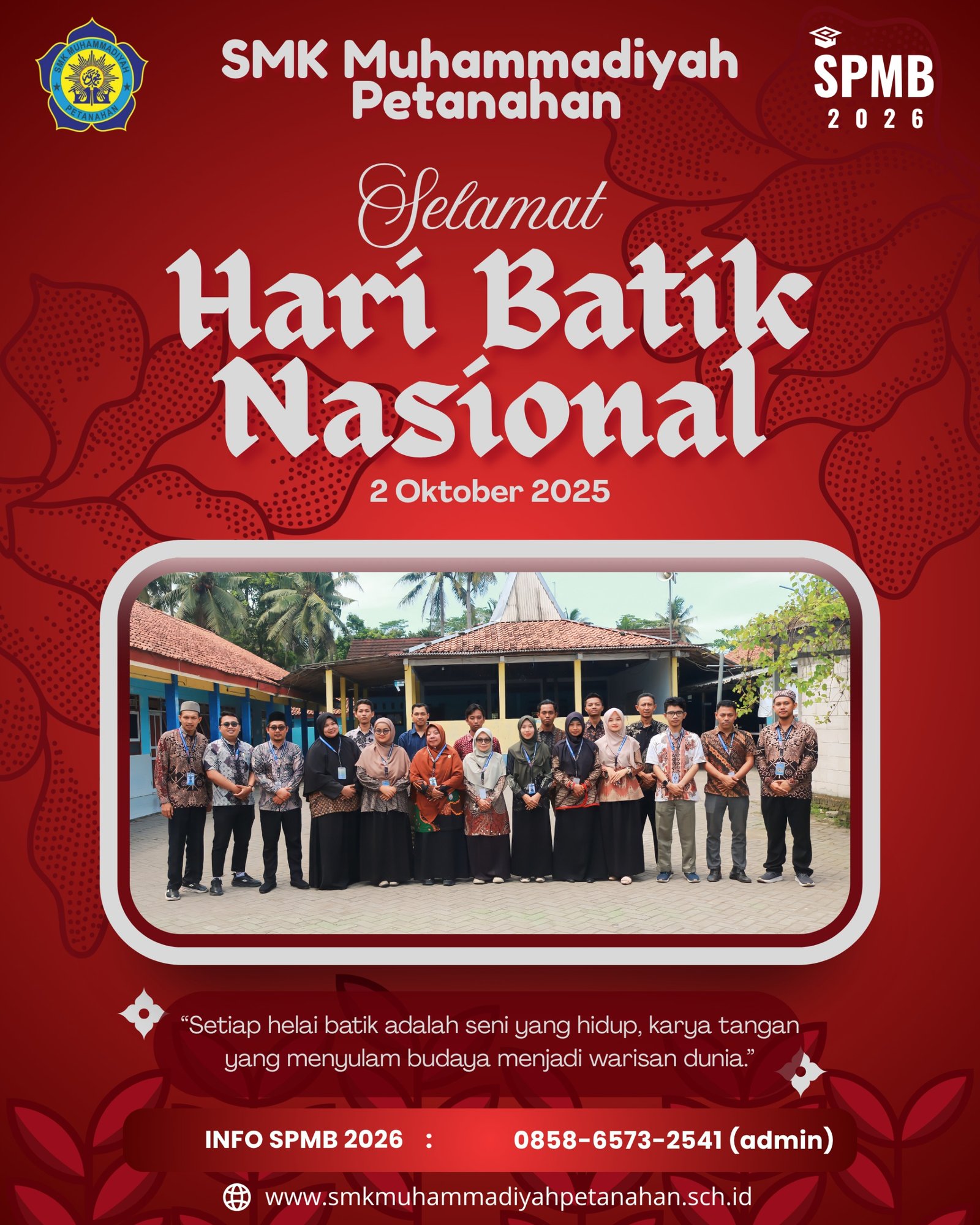 SMK Muhammadiyah Petanahan Merayakan Hari Batik Nasional